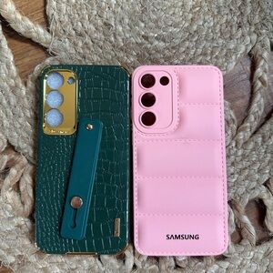 Samsung Galaxy s23+ Pink and Green Phone Cases Bundle Lot of 2